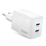 Aqiila&reg; CHARGEBIRD 45W 2x USB-C Ladeadapter W2, wei&szlig;