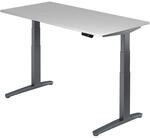HAMMERBACHER VXBHM16/5/GG elektrisch h&ouml;henverstellbarer Schreibtisch 65,0 - 130,0 cm