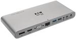 Eaton Tripp Lite Series USB-C Dock, Triple Display - 4K HDMI/DisplayPort, VGA,...