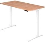 HAMMERBACHER VXBHM16/N/WW elektrisch h&ouml;henverstellbarer Schreibtisch 65,0 - 130,0 cm