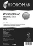 CHRONOPLAN Kalendereinlage Wochenplan A5 2026