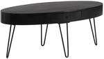 WOHNLING WL6.837 Couchtisch Schwarz Mango 100 cm x 50 cm x 40 cm