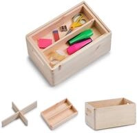 Zeller Aufbewahrungsboxen-Set braun