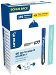 PILOT 100 Permanentmarker 1.0 mm Blau