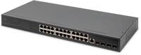 Digitus 24-Port Gigabit Switch, 19 Zoll, Managed, 4 SFP+ Uplinks