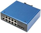 Digitus Industrieller 8+2-Port L2 managed Gigabit Ethernet Switch