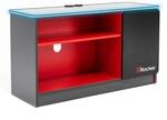 X Rocker Carbon-Tek Gaming TV-Board mit LED-Beleuchtung - grau/rot