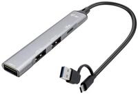 I-TEC USB-A/USB-C Metal Hub 4 Port