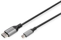 Digitus 8K DisplayPort Adapterkabel, mini-DP auf DP