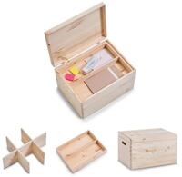 Zeller Aufbewahrungsboxen-Set braun