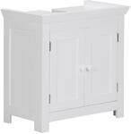 WOHNLING WL1.350 Design Waschbeckenunterschrank Wei&szlig; 57 cm x 30 cm x 56 cm