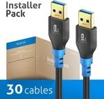PureLink FlexInstall USB-A auf USB-A Kabel USB 3.0 5Gbps 2.00m - Installer Pack...