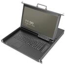 Digitus 17" HD LCD KVM Konsole, 8-Port Cat 5, deutsche Tastatur