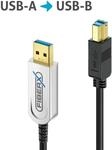 FiberX Serie - USB 3.1 Glasfaser Kabel - USB-A USB-B - 3m
