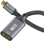 Sonero USB-C auf HDMI Adapter - 4K60, 18Gbps - grau/schwarz - 0,10m