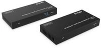 Digitus HDBaseT KVM Extender Set, 150 m 4K/60Hz, USB 1.1, PoC, IR, schwarz