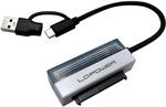 LC Power Adapter LC-ADA-USB-SATA-25 schwarz, wei&szlig;, transparent
