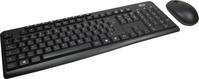Inter-Tech KB-208-II kabelloses Tastatur-Maus-Set - QWERTZ DE - schwarz