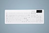 Active Key AK-C8200 Hygiene Tastatur mit Smart ID Card Reader - Deutsch - Wei&szlig;