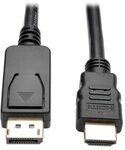 Eaton Tripp Lite Series DisplayPort 1.2 zu HDMI Active Adapterkabel (DP mit