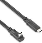 PureLink USB-C auf USB-C 90&deg; Auf/Ab-Kabel - USB4 Gen 2x2, 5A, EPR 240W, 20G, DP
