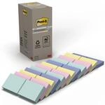 Post-it&reg; Haftnotizen Recycling Notes, farbsortiert, 100 Blatt