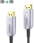 FiberX Serie - DisplayPort 2.0 8K Glasfaser Extender Kabel - 50m
