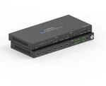 PureTools 2x4 HDMI 2.1 Splitter - 48Gbps mit Scaler und Audio De-Embedding