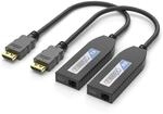 FiberX 4K Premium Hochgeschwindigkeits-HDMI-Multimode-Glasfaser-Extender-Set,...