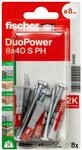 fischer DuoPower 8x40 S PH K D&uuml;bel mit Schrauben 8 x 40 mm, 8 St&uuml;ck
