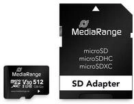 MediaRange MR947 microSDXC UHS-1 Speicherkarte 512 GB mit SD-Adapter