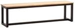 WOHNLING WL7.066 Esszimmerbank Akazie Massivholz Metall Loft-Style 160x40x45 cm