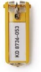 DURABLE Schl&uuml;sselanh&auml;nger KEY CLIP gelb - 6 St&uuml;ck