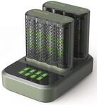 GP Akku-Schnellladeger&auml;t inkl. Akkus M452D 2x4-Port + Dockingstation