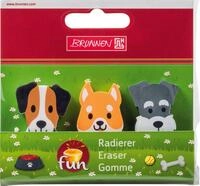 BRUNNEN Radiergummis beige, grau, wei&szlig;/braun
