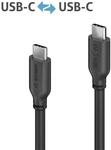 Sonero USB-C auf USB-C Ladekabel - USB 2.0, 60W PD - schwarz - 3,00m