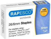 RAPESCO&reg; Heftklammern 26/6, 1.000 St.