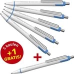Schneider Slider Xite wei&szlig; Kugelschreiber 0.7 mm, Schreibfarbe: blau, 5 St. + GRATIS