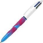 BIC&reg; 4-Farben-Kugelschreiber Velours, Schreibfarbe: farbsortiert