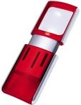 WEDO Lupe rot 3-fach, &Oslash; 13,3 cm