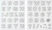 HEYDA Motivstempel-Set - Buchstaben & Zahlen