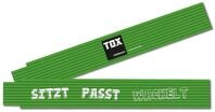 TOX Meterstab "SITZT PASST WACKELT" Holz
