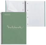MIQUELRIUS Eco Emotions Collegeblock DIN A4 kariert mint