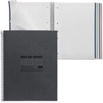 MIQUELRIUS Design Collegeblock DIN A4 liniert schwarz