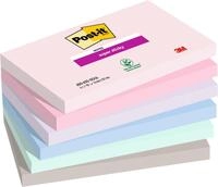 Post-it&reg; Haftnotizen Super Sticky Notes Soulful Collection, farbsortiert, 90 Blatt