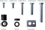 InLine&reg; 40-teiliges Schraubenset 4x M5x14mm, 4x M6x14mm, 4x M6x30mm, 4x M8x30mm, 4x