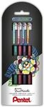 Pentel Dual Glitzer Gelschreiber 0.5 mm, Schreibfarbe: Mehrfarbig