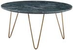 WOHNLING WL7.211 Couchtisch Mamor Gr&uuml;n 70 cm x 70 cm x 35 cm