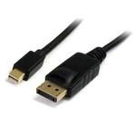InLine Mini DisplayPort zu DisplayPort Kabel 1m, vergoldete Kontakte, schwarz