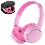 Belkin SoundForm Mini 2, Wireless On-Ear Kopfh&ouml;rer f&uuml;r Kinder mit Case, pink